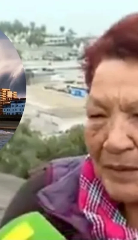 Video viral: llevó a su nieto a la playa para que viera su primer tsunami