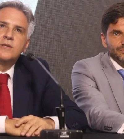 Martín Llaryora y Maximiliano Pullaro.