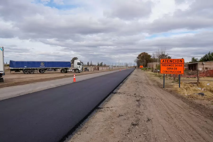 Obras de vialidad en Mendoza