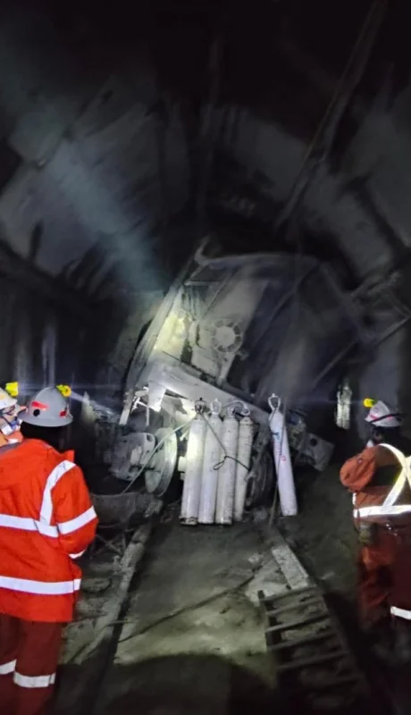 Derrumbe en la mina El Teniente, Chile.