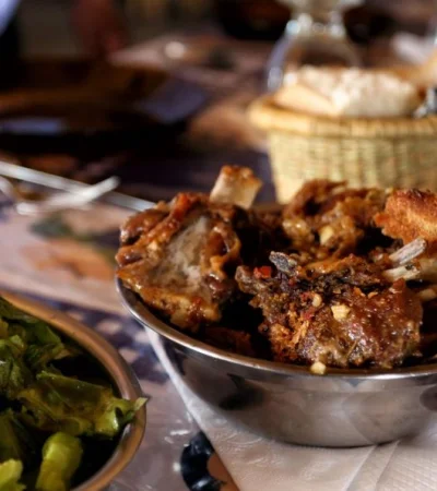 Manso menú en Mendoza.