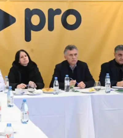 Mauricio Macri en el Consejo Nacional del Pro de hoy en CABA.