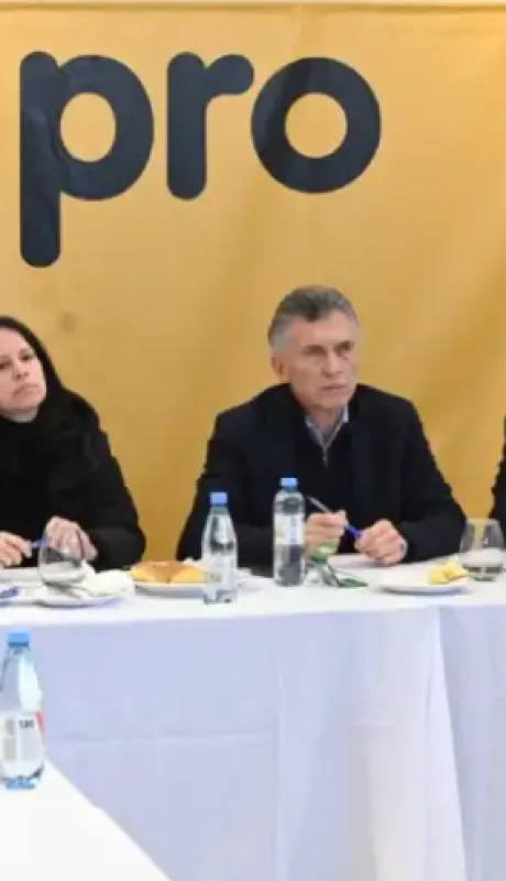 Mauricio Macri en el Consejo Nacional del Pro de hoy en CABA.