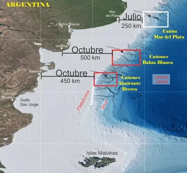 El CONICET continuará la expedición científica en el Mar Argentino investigando los cañones submarinos en Río Negro y Chubut