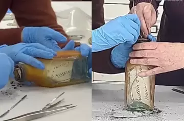 Misterioso mensaje del pasado que fue encontrado en Australia en una botella de 122 años