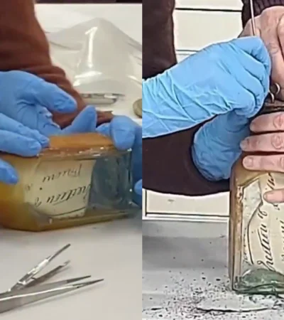 Pintor encuentra mensaje en botella de 122 años en uno de los faros más antiguos de Australia.