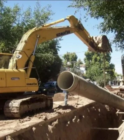 Obras de agua en Luján de Cuyo