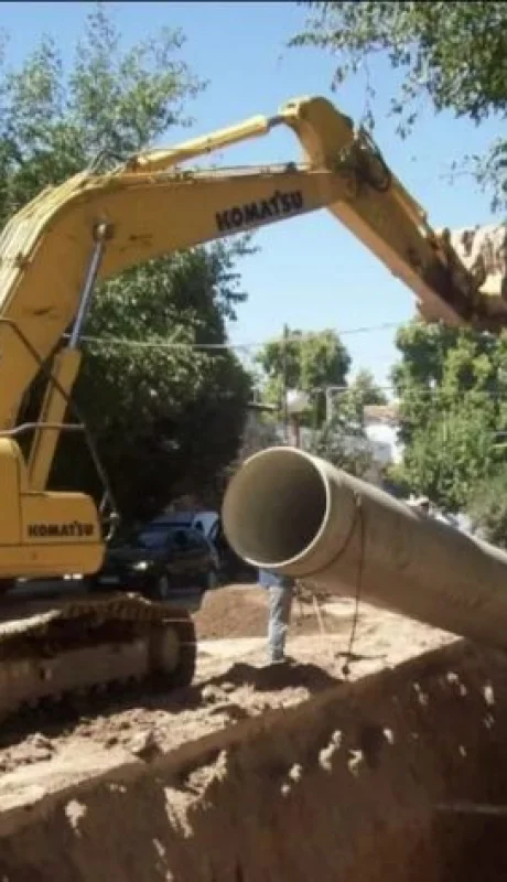 Obras de agua en Luján de Cuyo