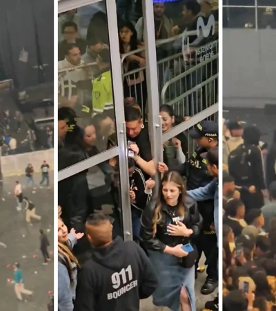 Damas Gratis no pudo tocar ni una canción en Bogotá.