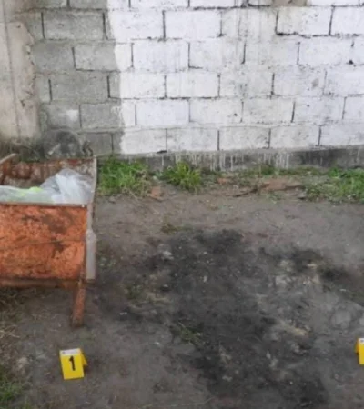 El patio de la casa del horror, donde ya encontraron pruebas que serían contundentes contra Jurado. (Foto: web)