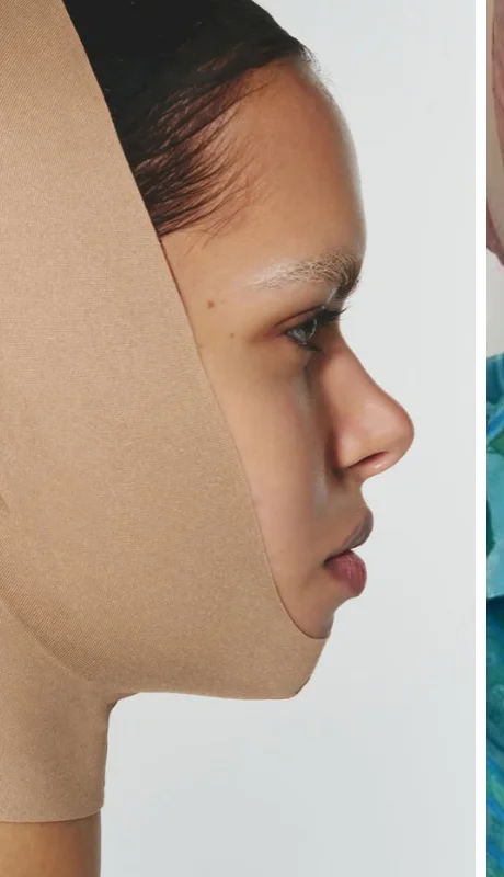 La faja facial fue diseñada para moldear la mandíbula y los pómulos.