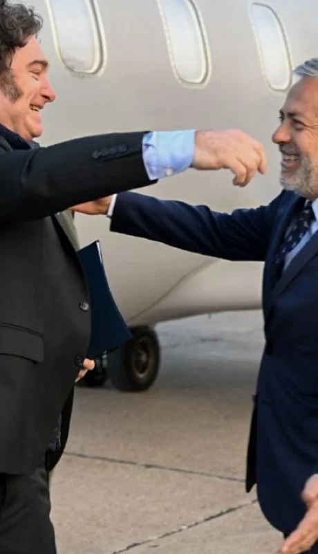 El presidente Milei y el gobernador Cornejo, en una visita del líder libertario a Mendoza. (Imagen: archivo web)