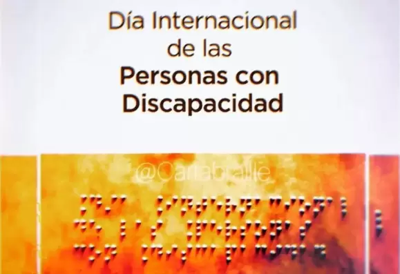 Transcripción en braille/ Día Internacional de las Personas con Discapacidad/ Fuente: Instagram Carta Braille