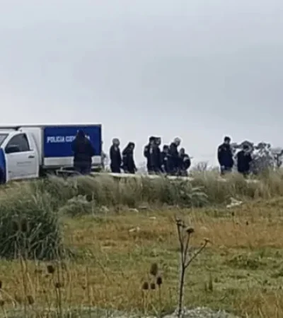 La Policía realizó rastrillajes en busca de pruebas. (Foto: gentileza Crónica)