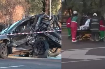 Violento triple choque en General Paz dejó 9 heridos y caos vehicular