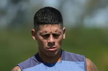 Marcos Rojo tuvo su primer entrenamiento en Racing Club