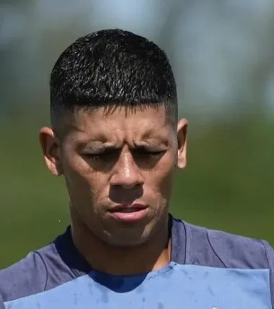 Marcos Rojo tuvo su primer entrenamiento en Racing Club