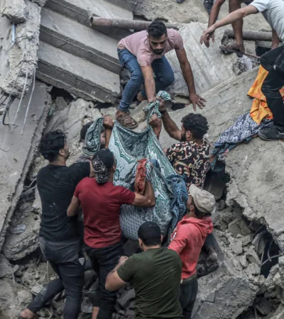 Efectos de tres años de guerra./