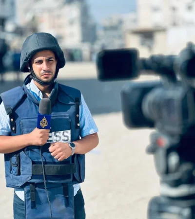 El corresponsal Anas Al Sharif.