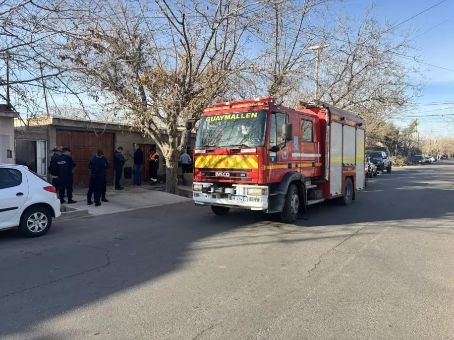 Se desplomó un techo en Guaymallén/Fuente: X de Matías Pascualetti