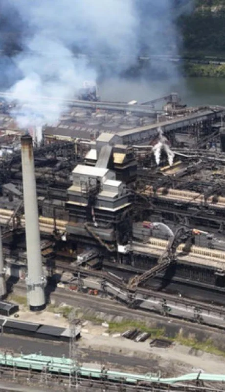 Todavía se siguen produciendo explosiones secundarias.