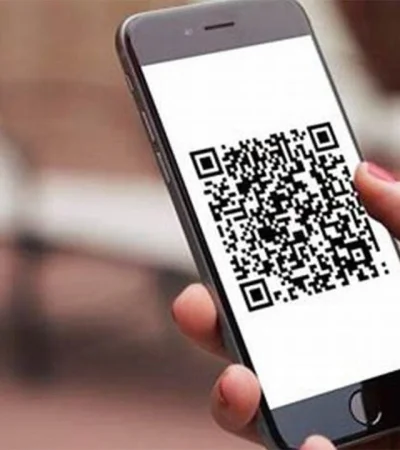 Código QR en el transporte.