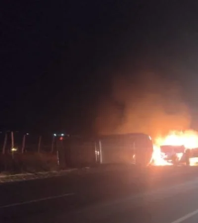 Grave accidente en Tupungato entre una camioneta y un auto, el rodador menor se incendió/ Foto: Cuanta de X de Matías Pascualetti
