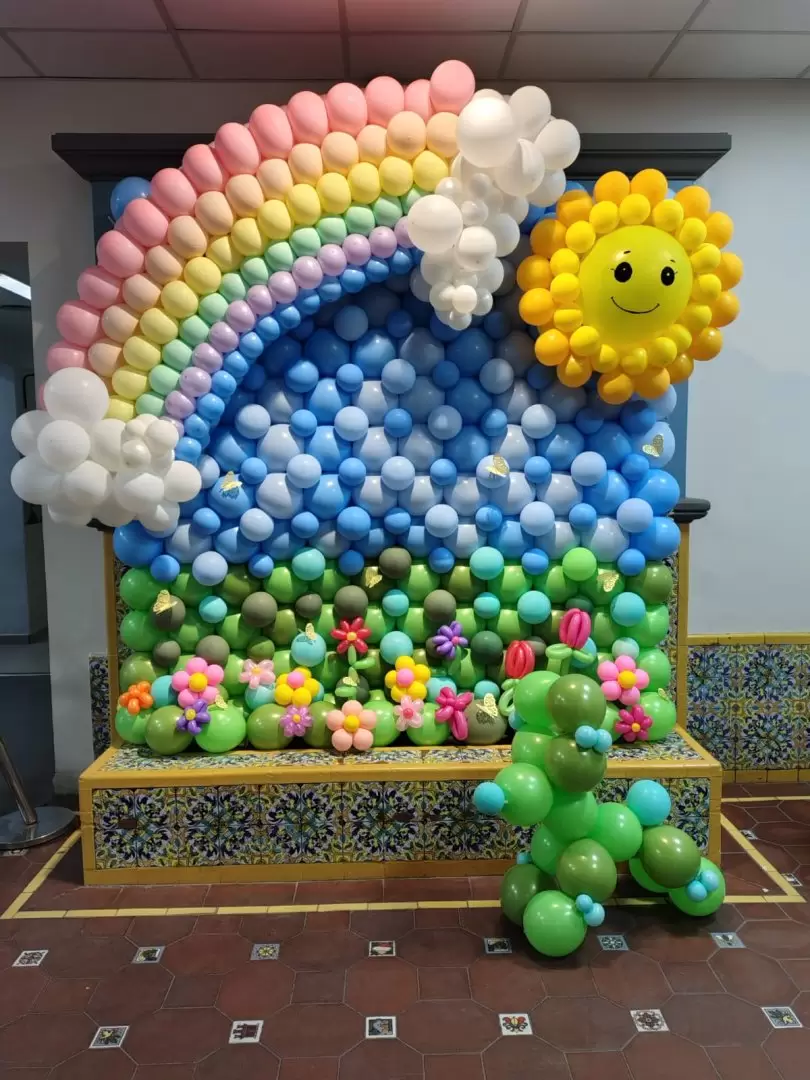 Habrá muchos globos de colores para agasajar a los pequeños.