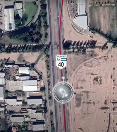 Captura de pantalla del video que muestra el traslado del artefacto.