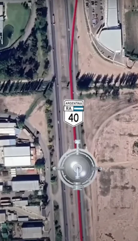 Captura de pantalla del video que muestra el traslado del artefacto.