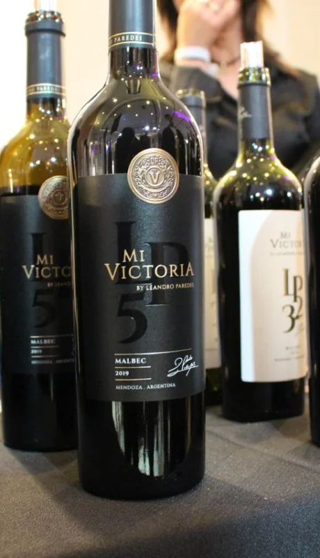 La línea de vinos de Leandro Paredes estuvo presente en la Wine Expo Mendoza.