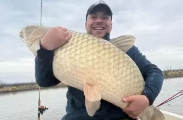 Carpa gigante sorprende a pescadores deportivos en El Carrizal