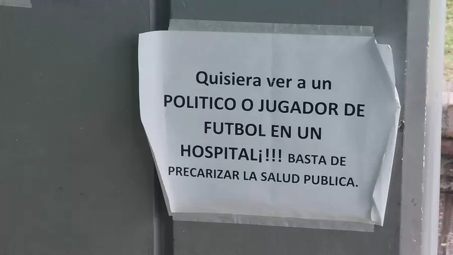 Reclamo de trabajadores de la salud.