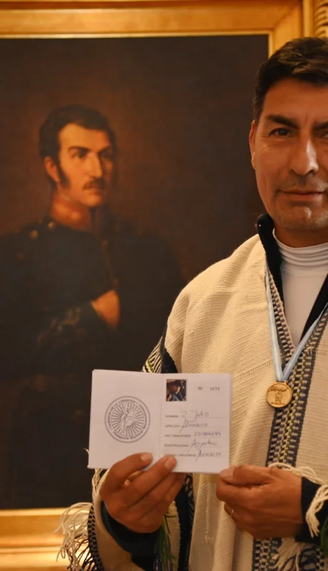 Julio Alvarado se ganó el derecho a tener el Pasaporte Nacional Sanmartiniano.