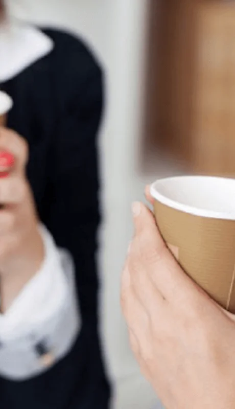 Café en el trabajo.