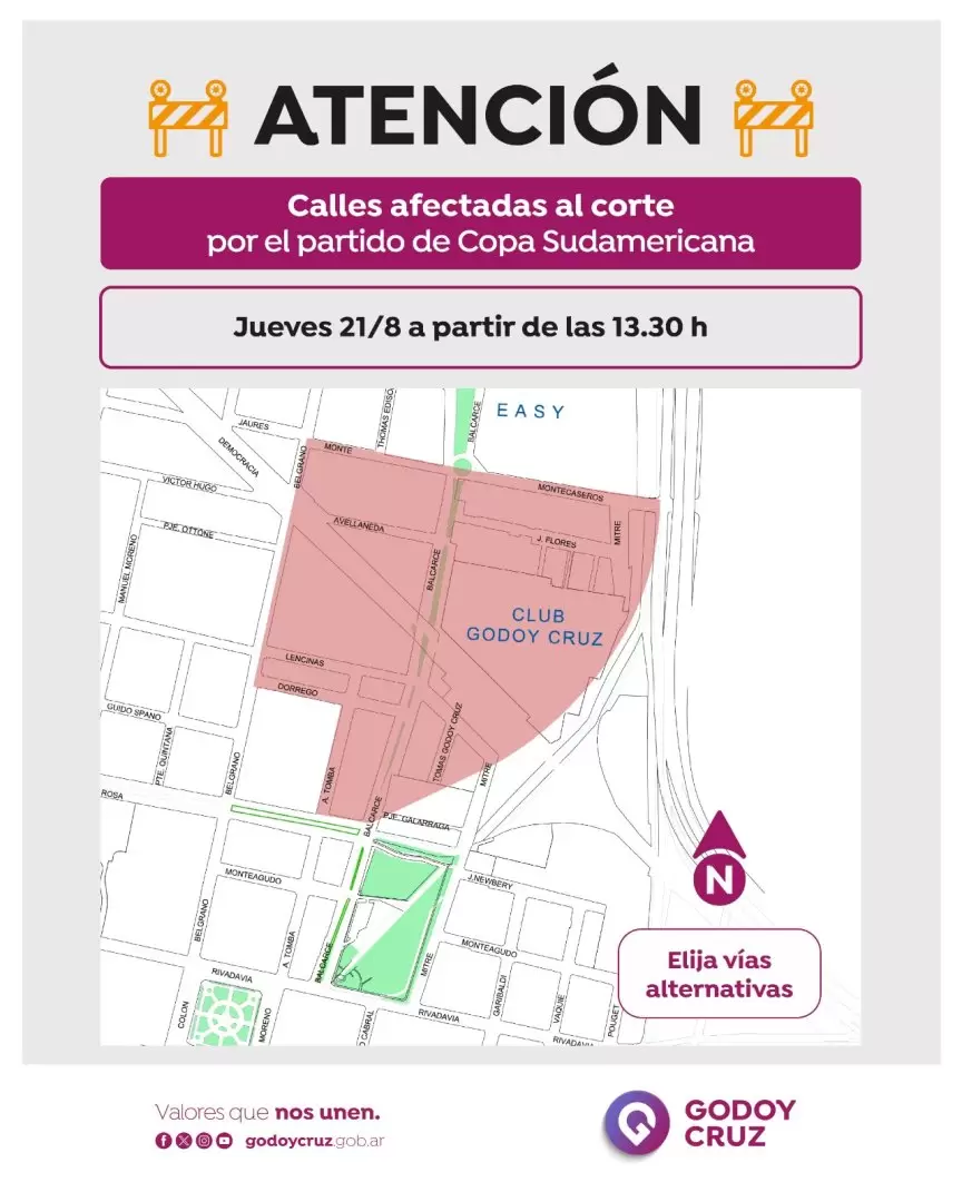 Godoy Cruz juega el jueves.