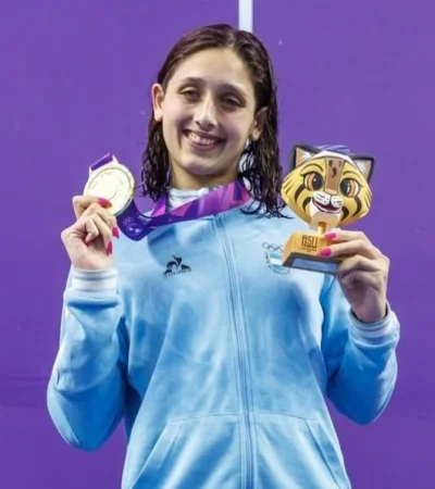 Agostina Hein ganó la medalla de oro en 800 metros.