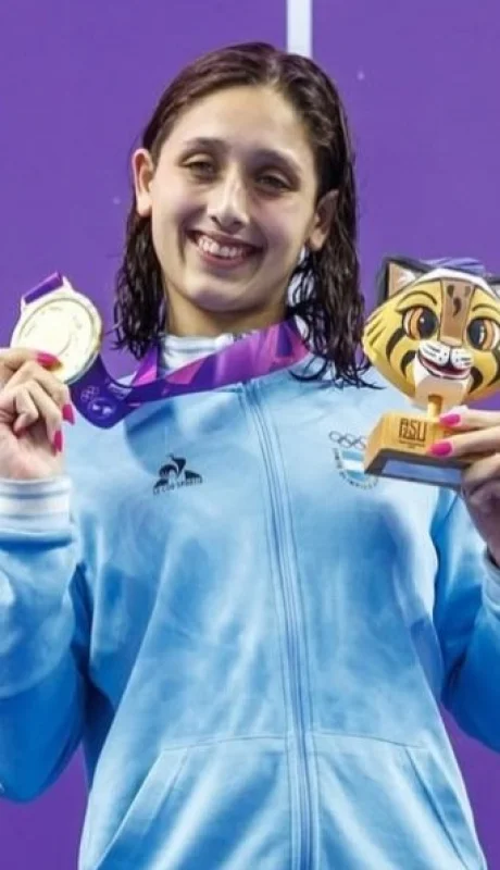 Agostina Hein ganó la medalla de oro en 800 metros.