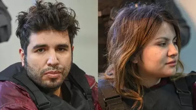 Fernando Sabag Montiel y Brenda Uliarte