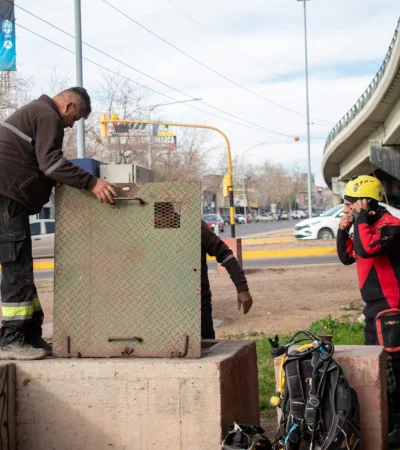 Obras en el Nudo Vial de la Costanera.