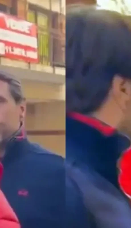 Peretta frente a Feinmann, en las puertas de Radio Mitre.