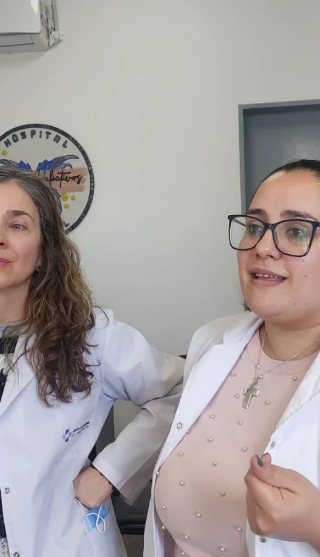 María Marta Abate y Gisel Sánchez.