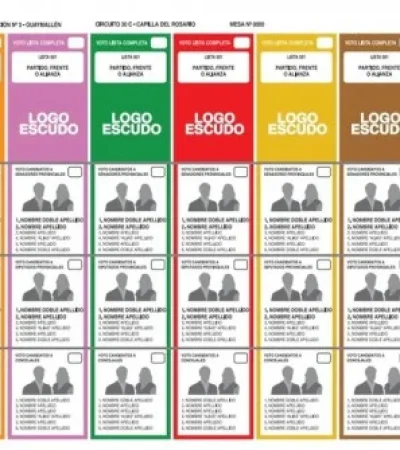 Conformación de la boleta única