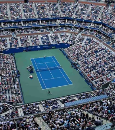 El imponente estadio central del US Open, el Arthur Ashe