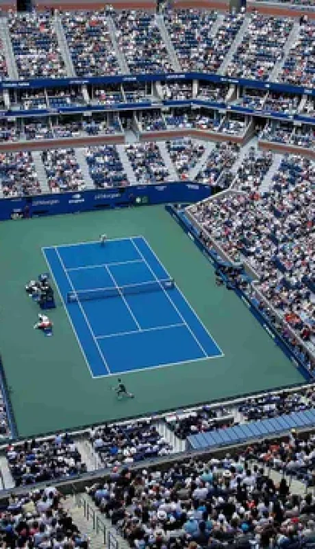 El imponente estadio central del US Open, el Arthur Ashe
