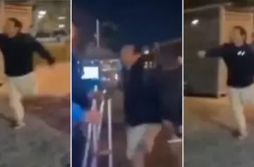 VIDEO / Increíble escena en el Puente de la Mujer entre un policía y un vendedor ambulante