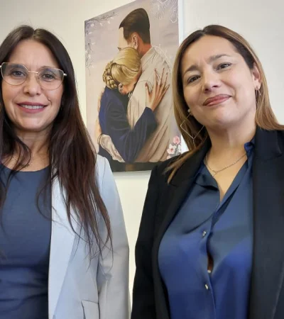 Las senadoras mendocinas que reclaman apoyo a su proyecto. Fotio: Daniel Gallardo)