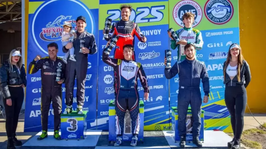 El podio de la 125 Senior.