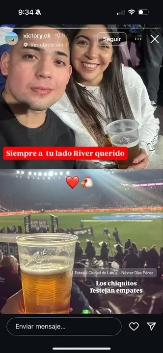 El posteo de la novia del goleador de Lanús