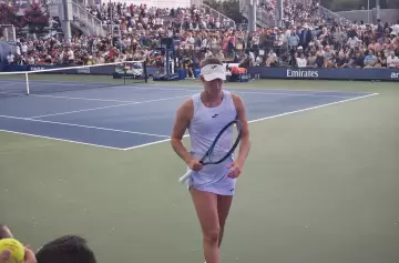 La marplatense Solana Sierra se despidió del US Open en su debut